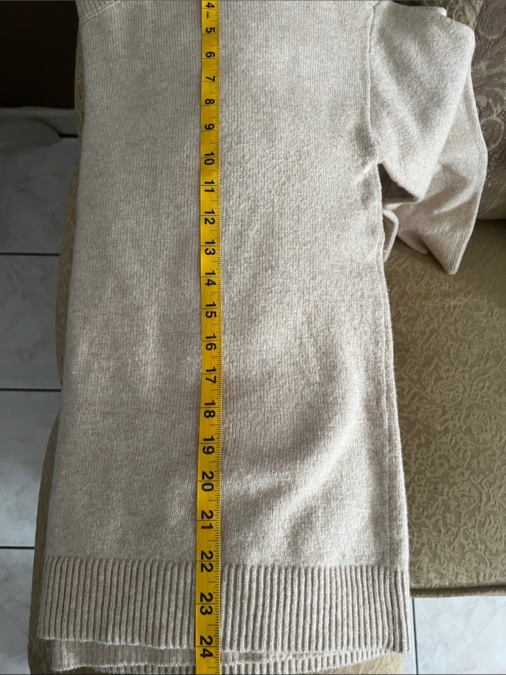 LOFT Neutral Scoop Neck Pullover Sweater - Picture 3 of 3